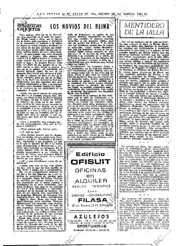 ABC MADRID 11-07-1974 página 47