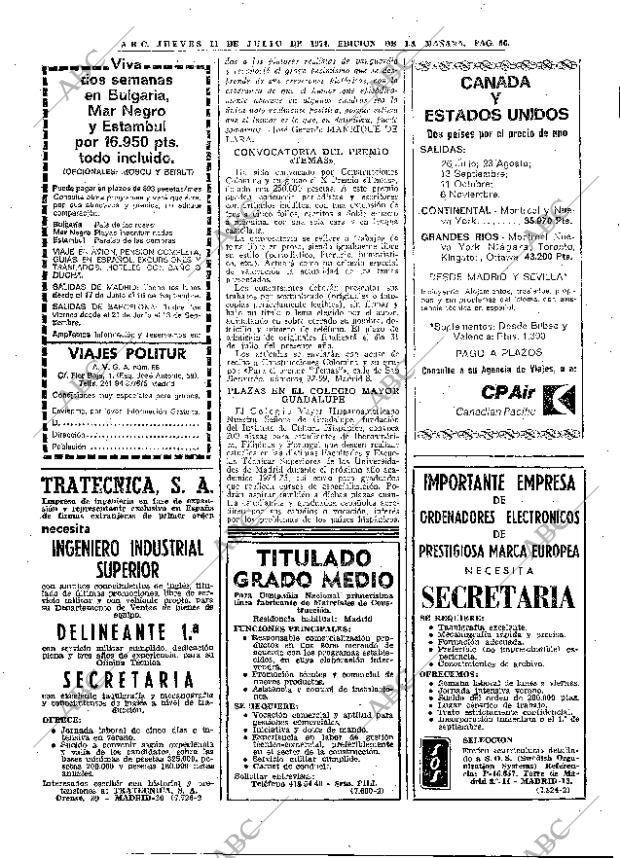 ABC MADRID 11-07-1974 página 52