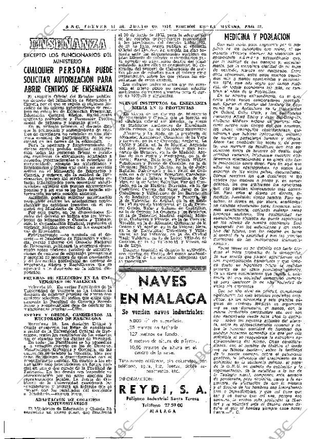 ABC MADRID 11-07-1974 página 53