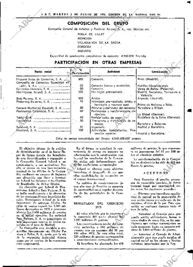 ABC MADRID 11-07-1974 página 65