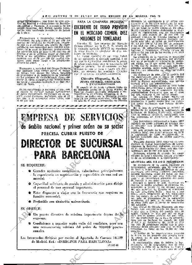 ABC MADRID 11-07-1974 página 67