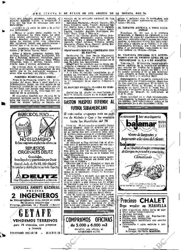 ABC MADRID 11-07-1974 página 70