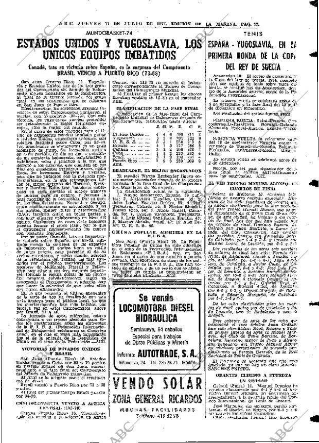 ABC MADRID 11-07-1974 página 73