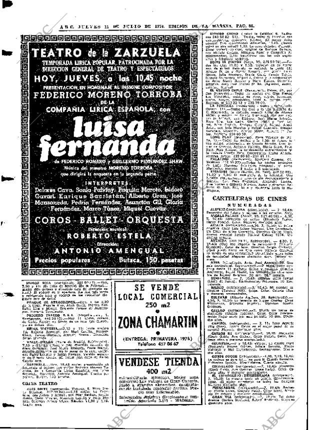 ABC MADRID 11-07-1974 página 84