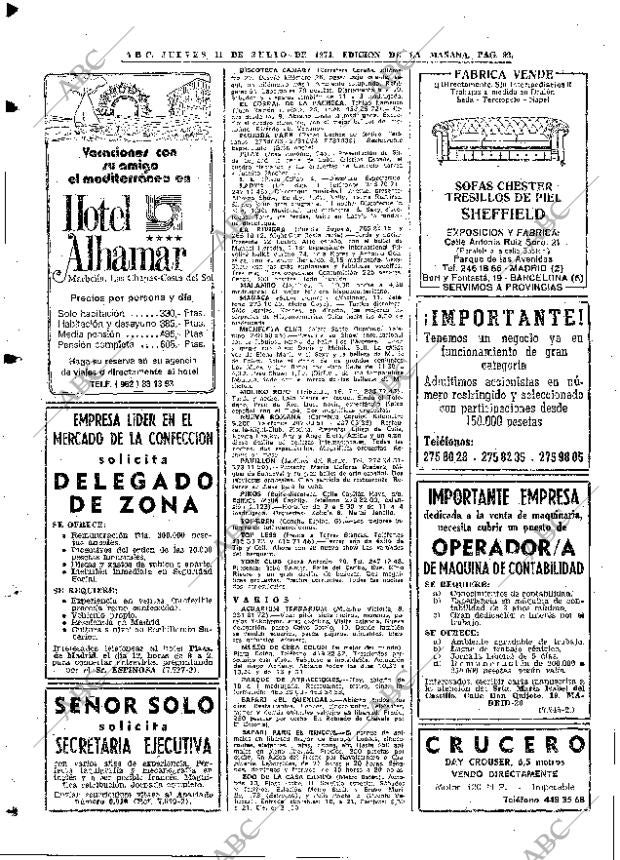 ABC MADRID 11-07-1974 página 88