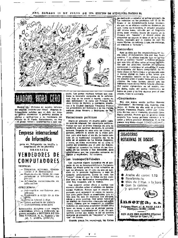 ABC SEVILLA 13-07-1974 página 26