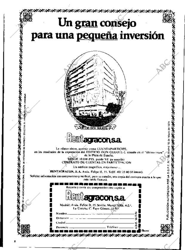 ABC MADRID 14-07-1974 página 118
