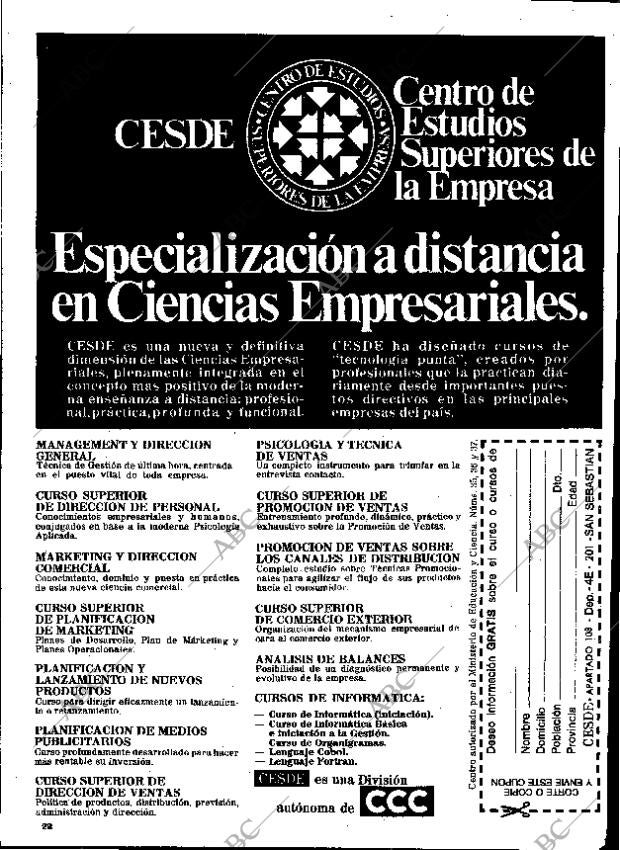 ABC MADRID 14-07-1974 página 138