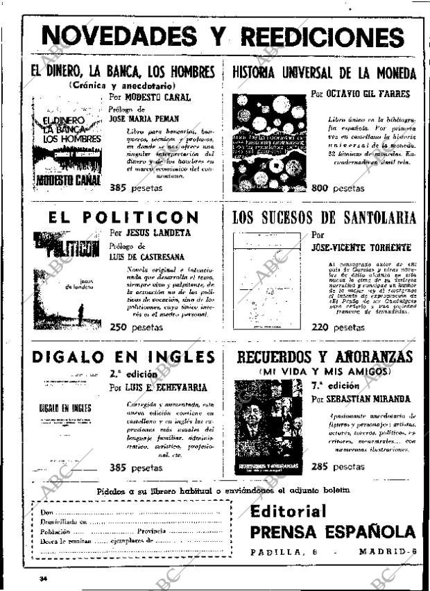 ABC MADRID 14-07-1974 página 150