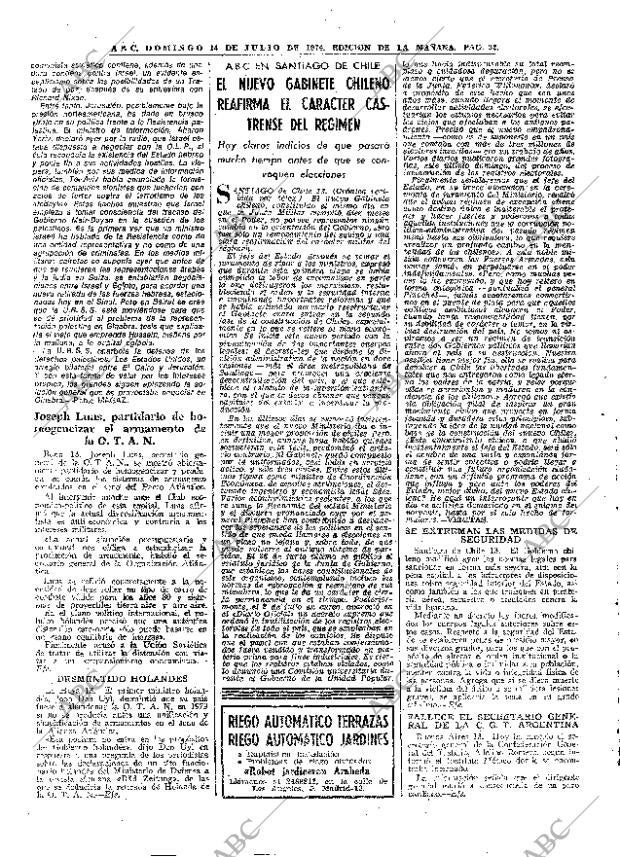 ABC MADRID 14-07-1974 página 22