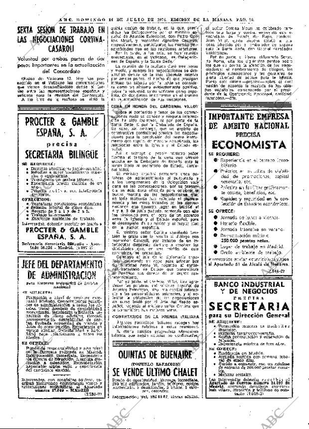 ABC MADRID 14-07-1974 página 26