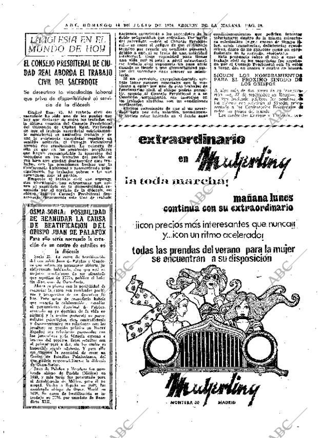 ABC MADRID 14-07-1974 página 29
