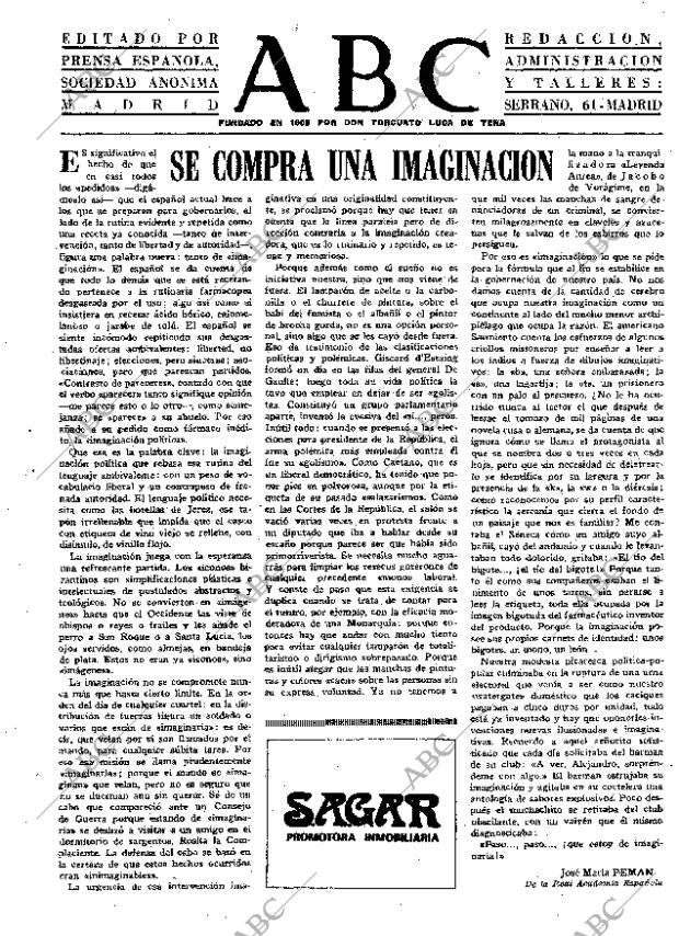 ABC MADRID 14-07-1974 página 3