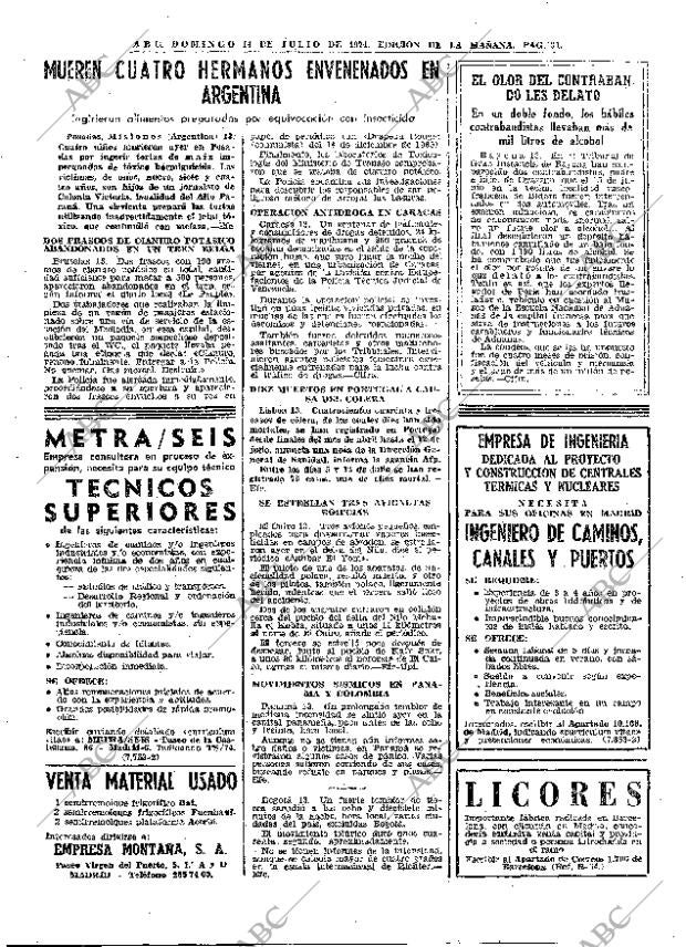 ABC MADRID 14-07-1974 página 31