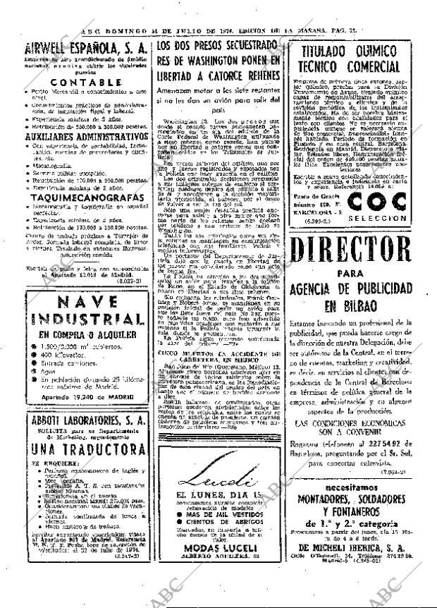 ABC MADRID 14-07-1974 página 32