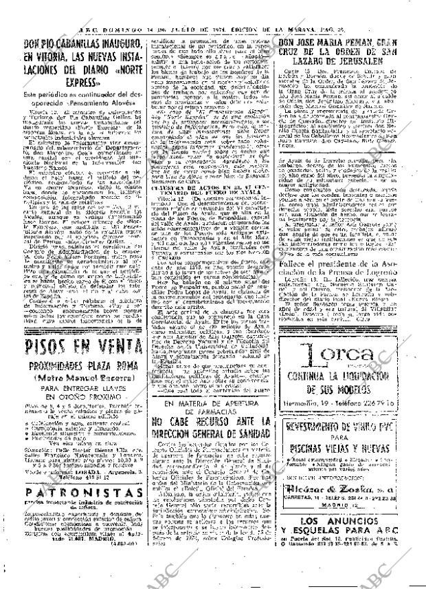 ABC MADRID 14-07-1974 página 35