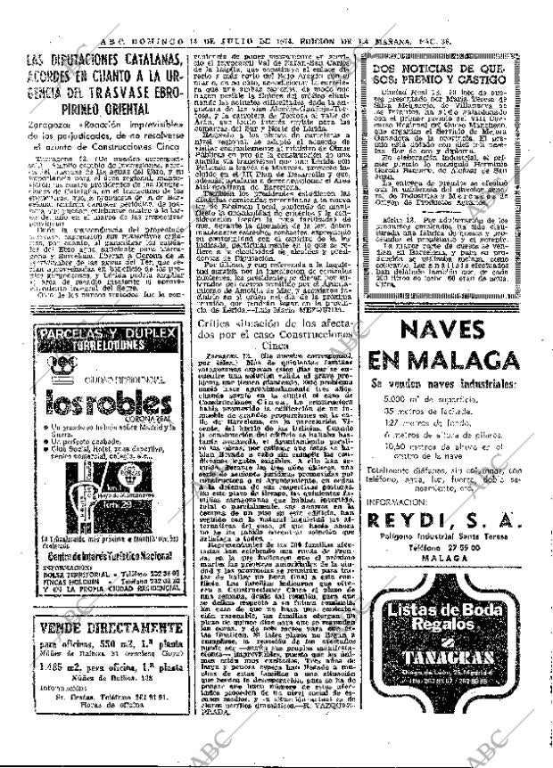 ABC MADRID 14-07-1974 página 36