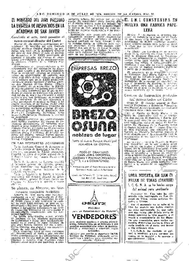 ABC MADRID 14-07-1974 página 37