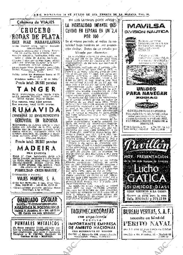 ABC MADRID 14-07-1974 página 38