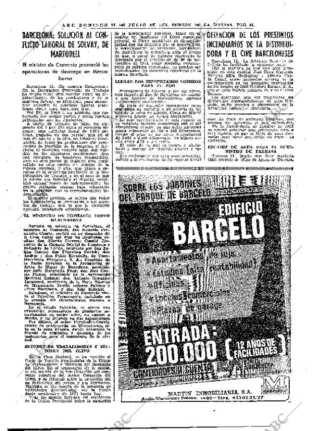 ABC MADRID 14-07-1974 página 41