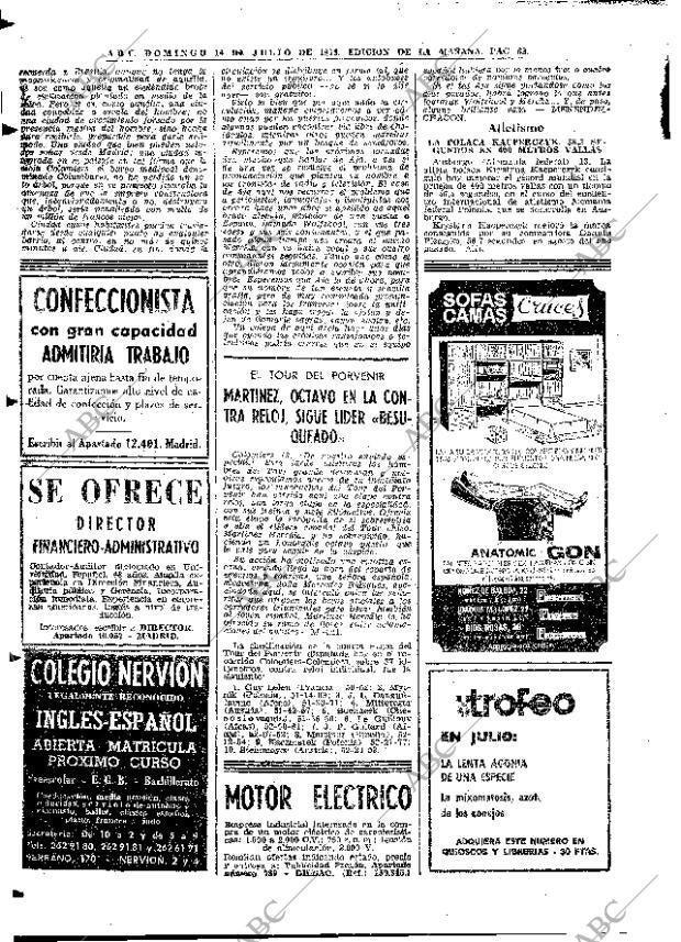 ABC MADRID 14-07-1974 página 62