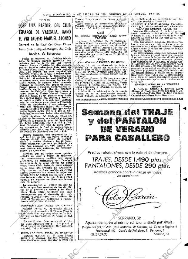 ABC MADRID 14-07-1974 página 63