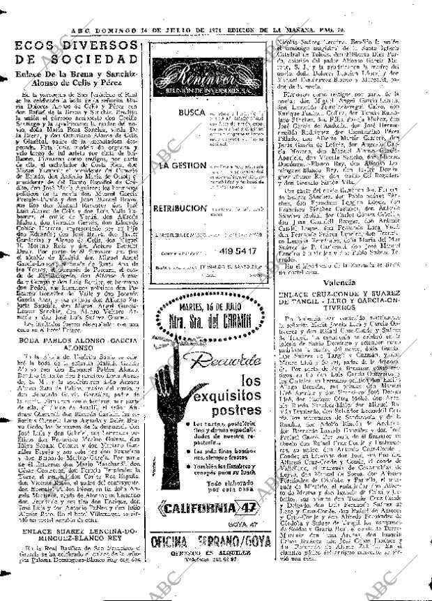 ABC MADRID 14-07-1974 página 70