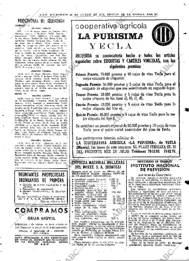 ABC MADRID 14-07-1974 página 83