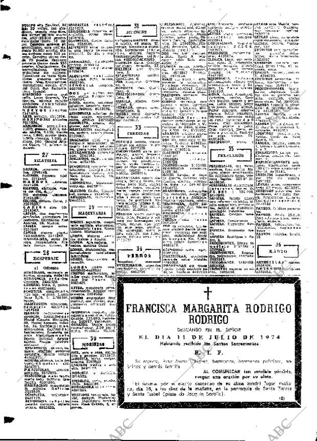 ABC MADRID 14-07-1974 página 96