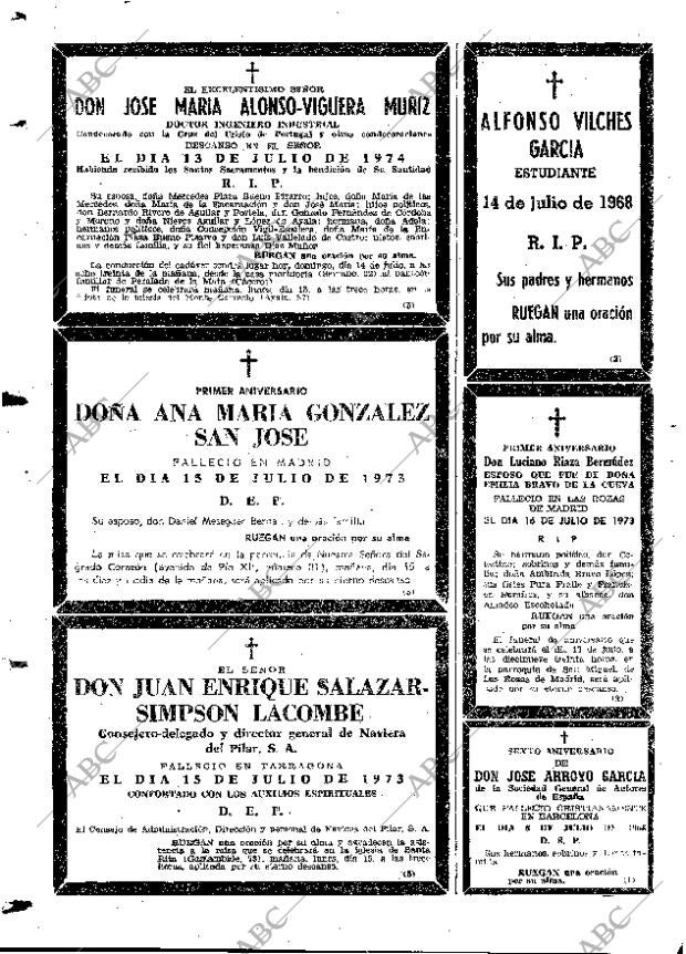 ABC MADRID 14-07-1974 página 98