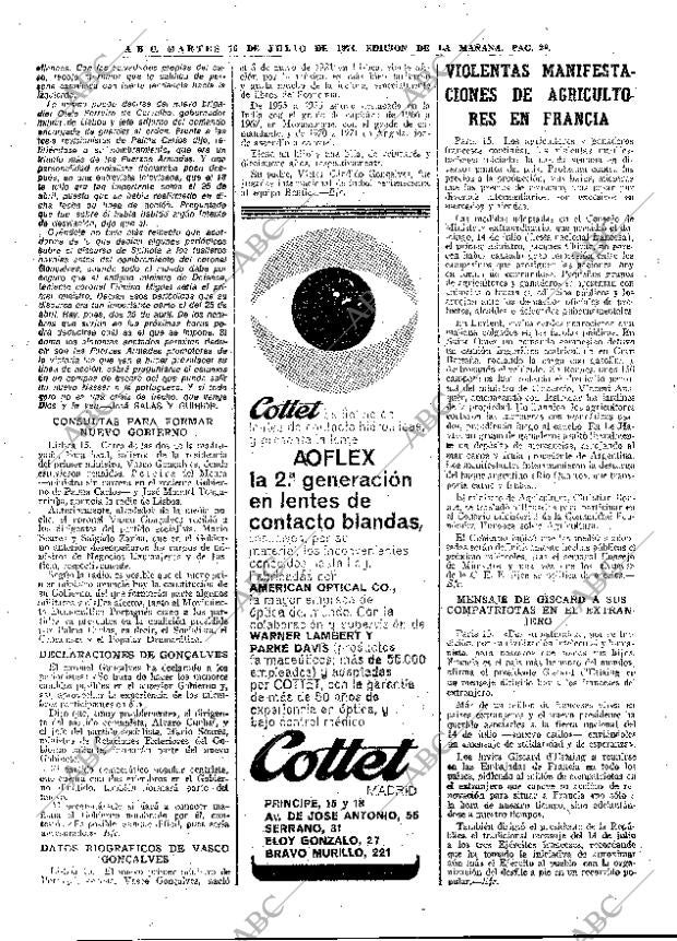 ABC MADRID 16-07-1974 página 28