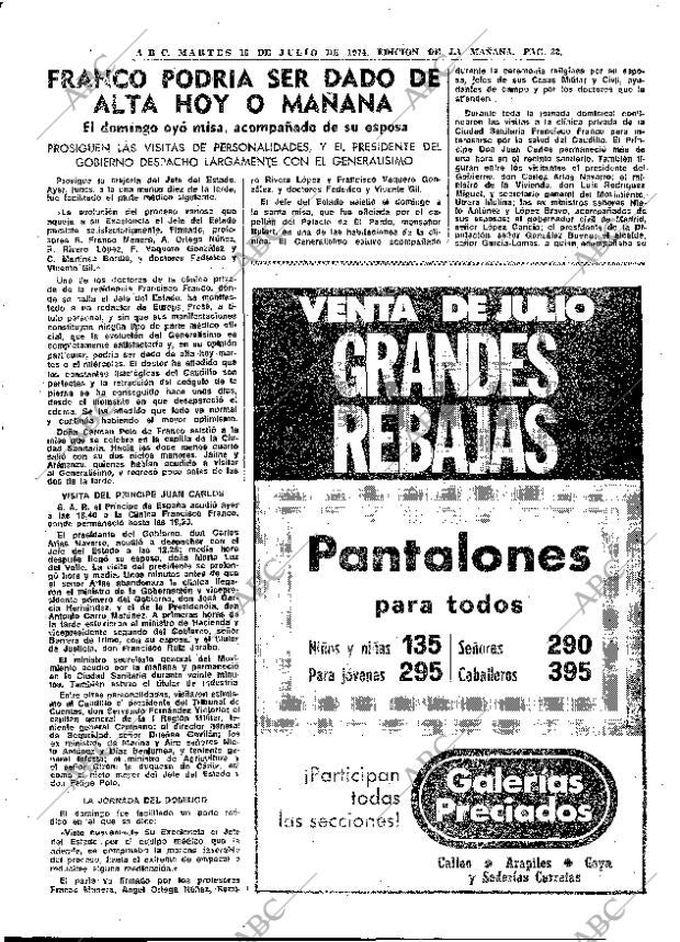 ABC MADRID 16-07-1974 página 33