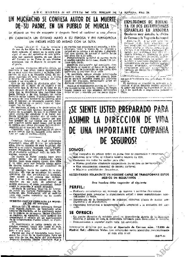 ABC MADRID 16-07-1974 página 39