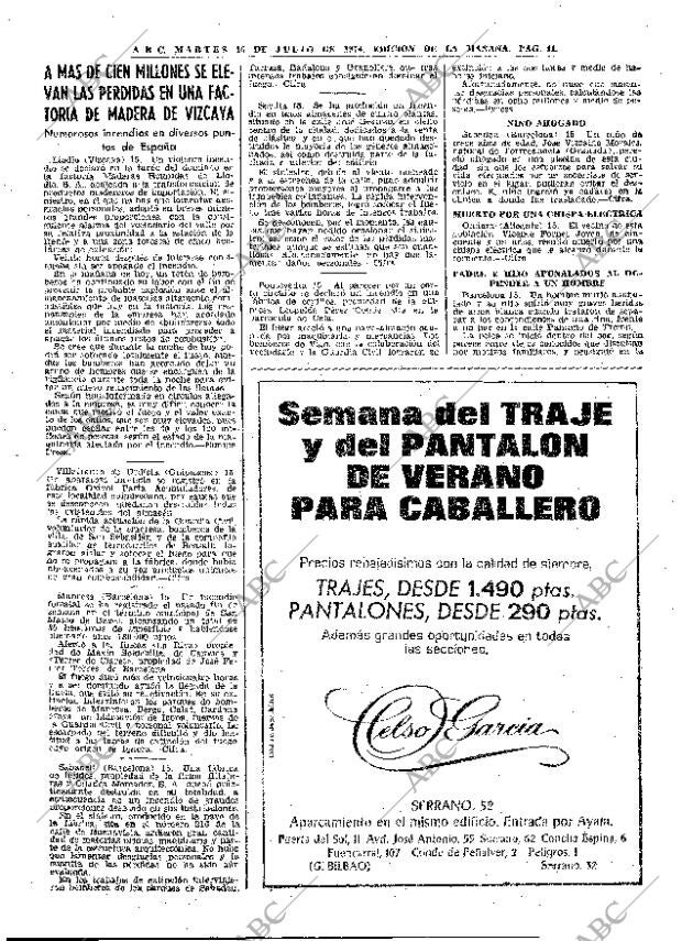 ABC MADRID 16-07-1974 página 41