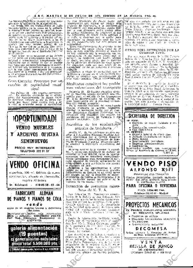 ABC MADRID 16-07-1974 página 46