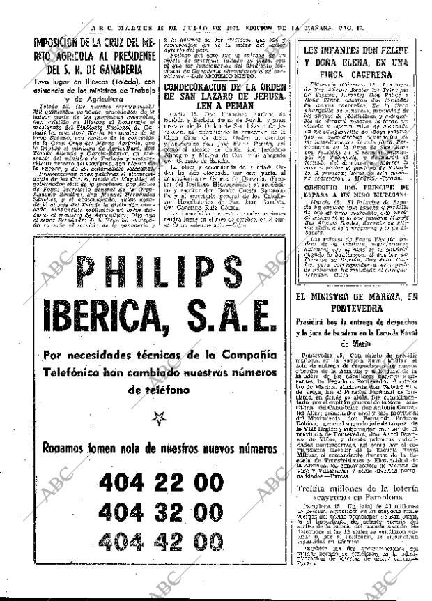 ABC MADRID 16-07-1974 página 47