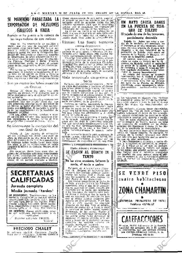 ABC MADRID 16-07-1974 página 48