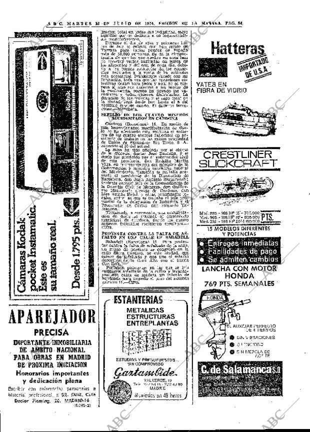 ABC MADRID 16-07-1974 página 54
