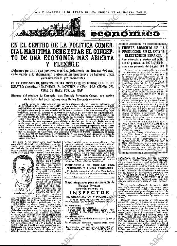 ABC MADRID 16-07-1974 página 63