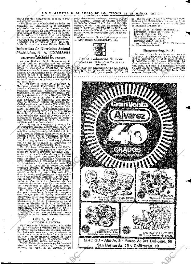 ABC MADRID 16-07-1974 página 73