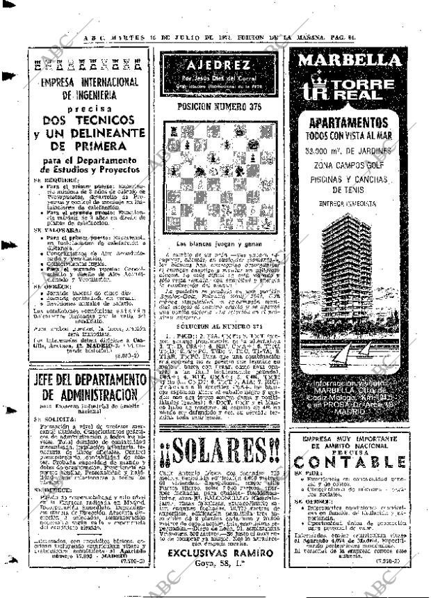 ABC MADRID 16-07-1974 página 84