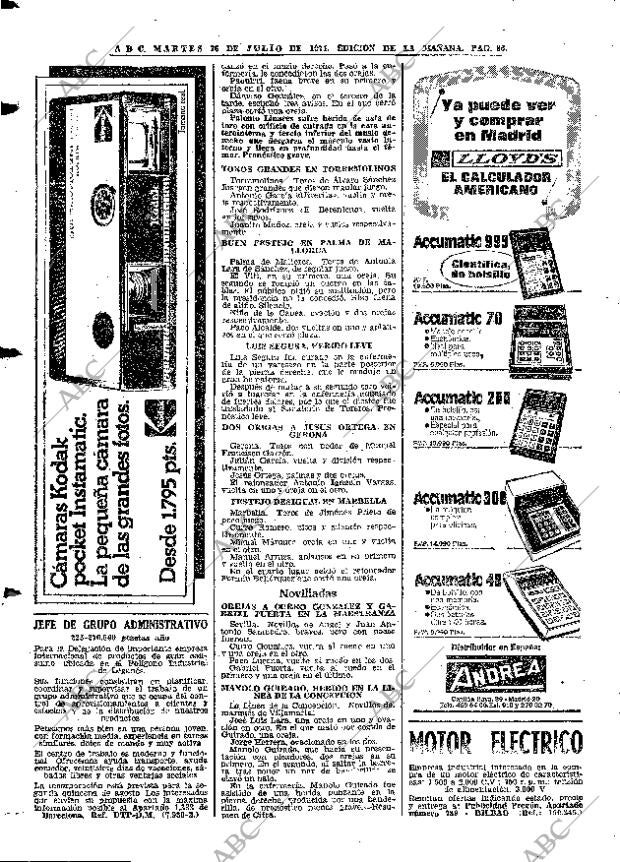 ABC MADRID 16-07-1974 página 86