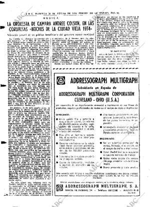 ABC MADRID 16-07-1974 página 88