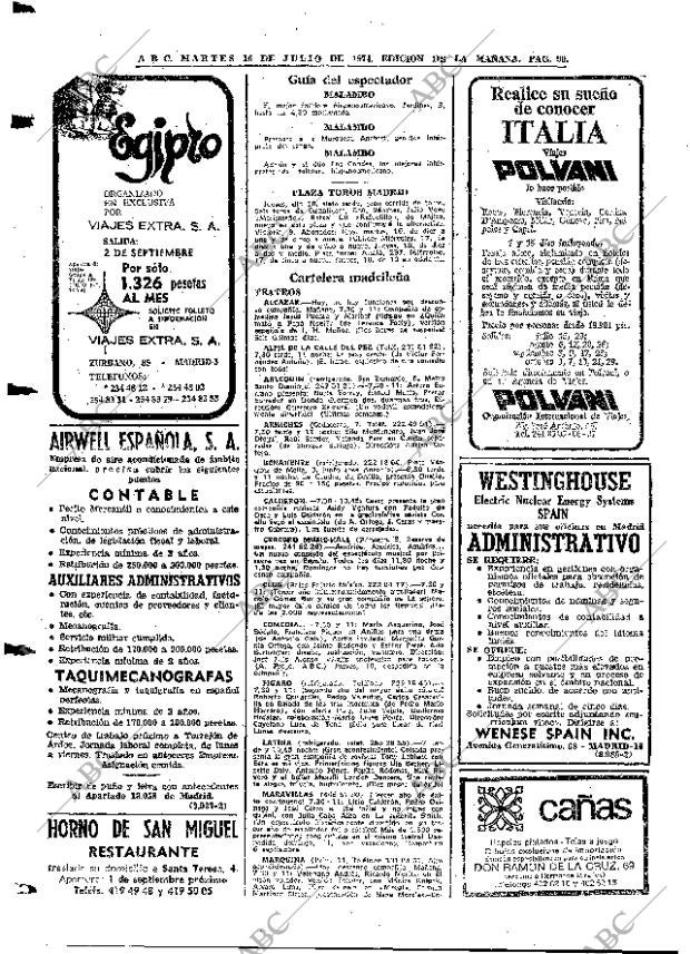 ABC MADRID 16-07-1974 página 90