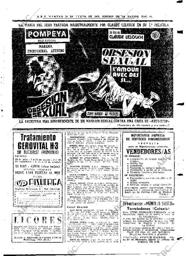 ABC MADRID 16-07-1974 página 91