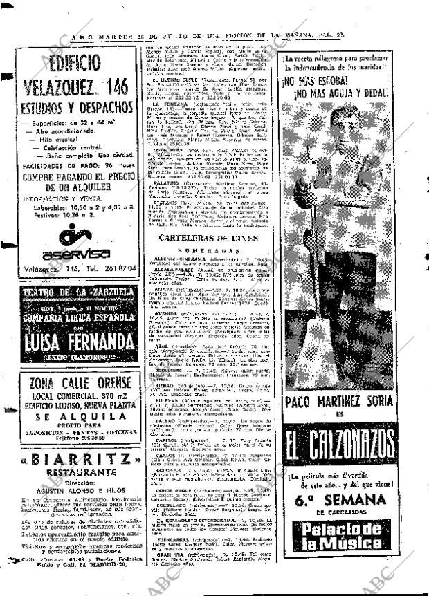 ABC MADRID 16-07-1974 página 92