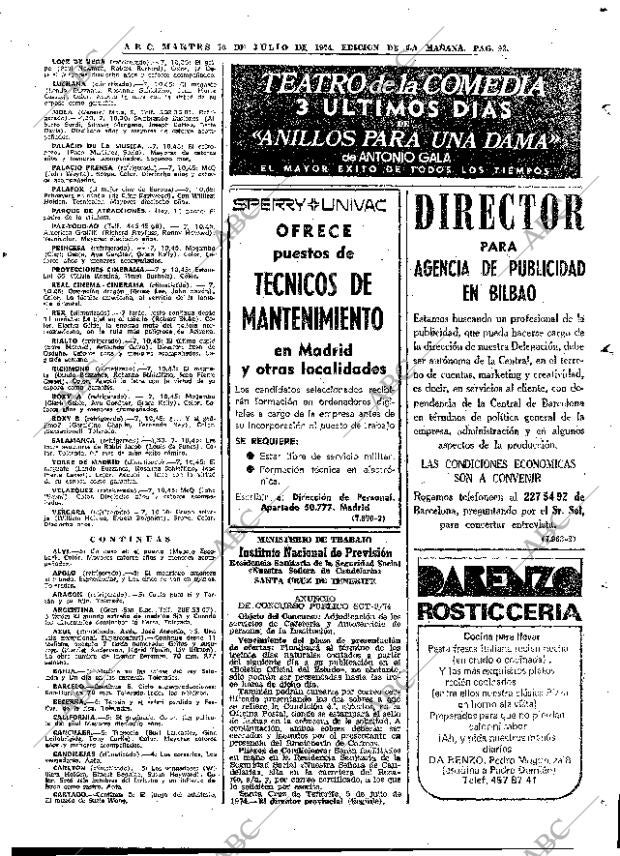 ABC MADRID 16-07-1974 página 93