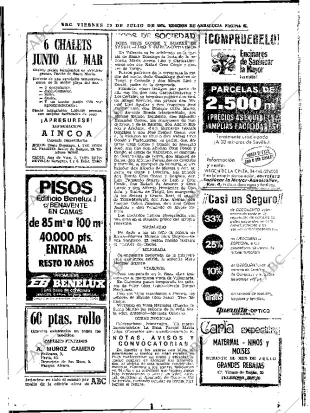 ABC SEVILLA 19-07-1974 página 36