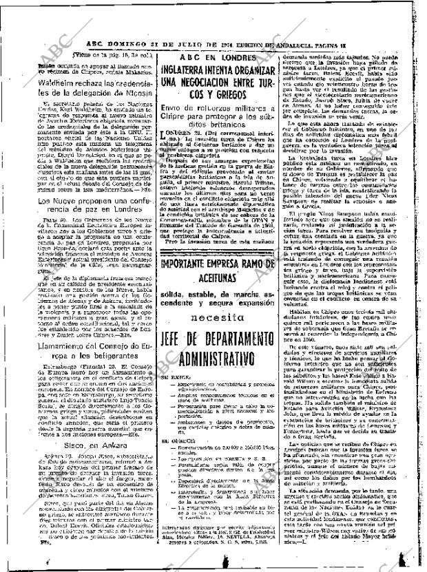 ABC SEVILLA 21-07-1974 página 18