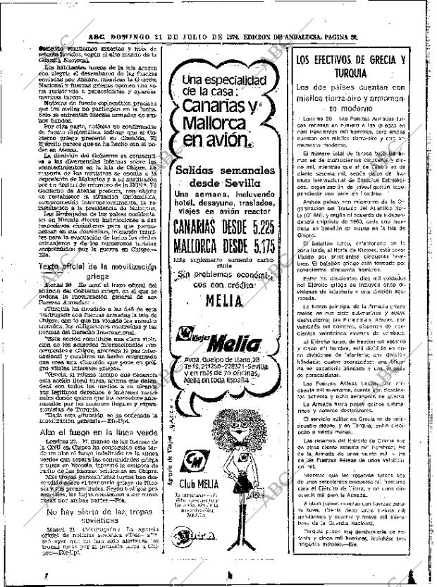 ABC SEVILLA 21-07-1974 página 20